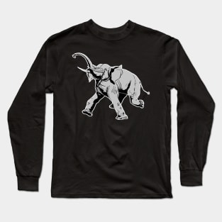 Elephant Charging - Animals of Nature Long Sleeve T-Shirt